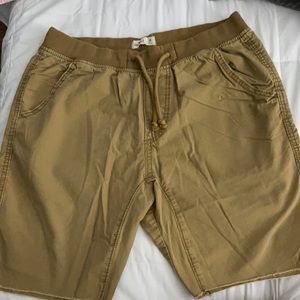 Hollister Khaki Drawer-String Shorts